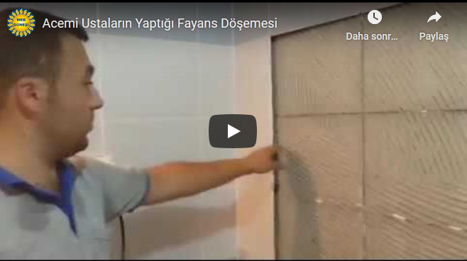 Acemi Ustaların Yaptığı Fayans Döşemesi